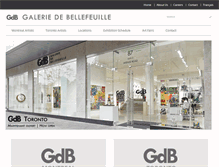 Tablet Screenshot of debellefeuille.com